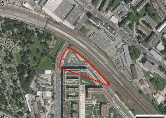 Luftbild „Frachtenbahnhof Linz – Teilbereich Nord“ (Befliegung 2017)